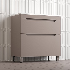 Style Line Тумба под раковину Остин 80 тауп темный – фотография-4